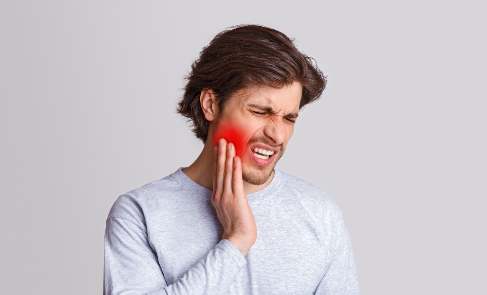 Endure,Pain.,Sad,Man,Suffers,From,Pain,In,His,Teeth